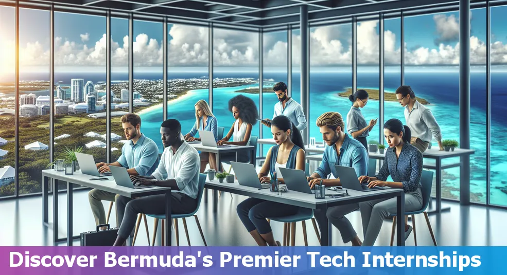 Top 10 Tech Internships in Bermuda - Interns working on tech projects.