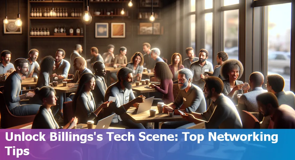 Networking strategies for Billings's tech scene represented through community events, workshops, and tech meetups.