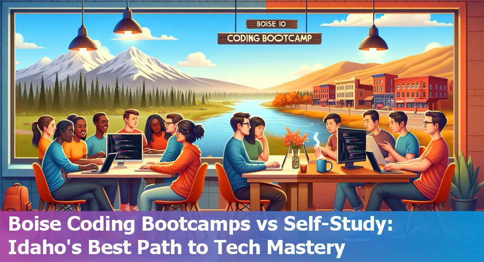 Comparison of coding bootcamps vs. self-study in Boise, Idaho, US