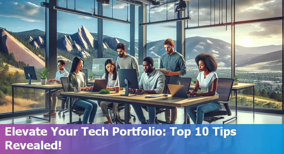 Tech portfolio building tips in Boulder, Colorado for beginners.