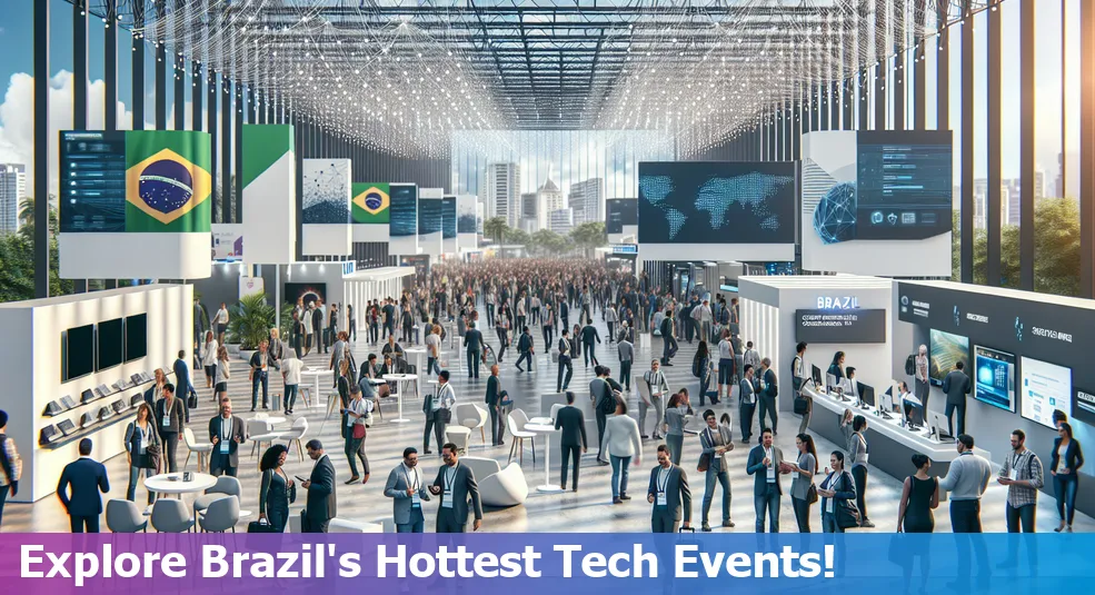 Brazil tech meetups and conferences collage