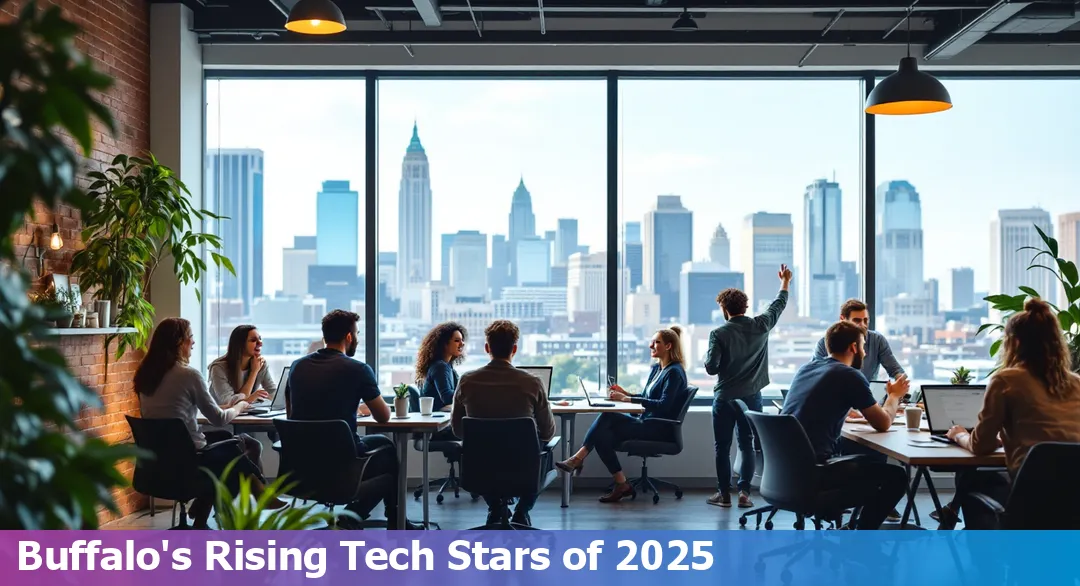 Skyline view of Buffalo, NY, highlighting the emerging tech startups shaping the city's future.