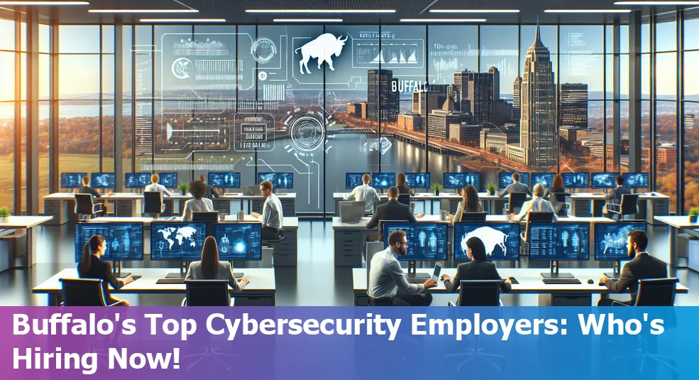 Top cybersecurity employers in Buffalo, New York, US - companies hiring and key skills needed.