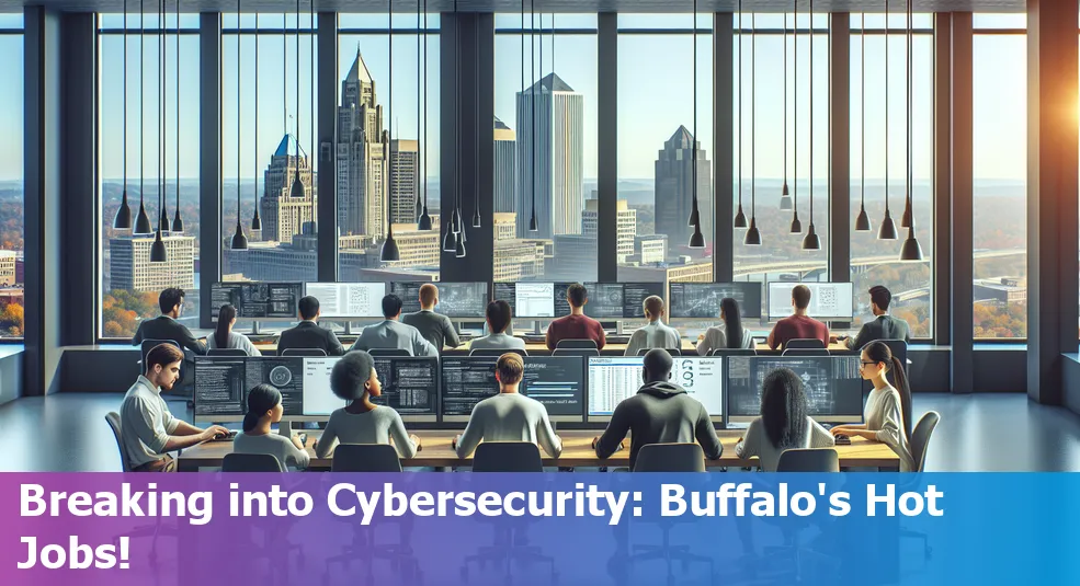 Skyline of Buffalo, New York, representing opportunities for cybersecurity jobs.