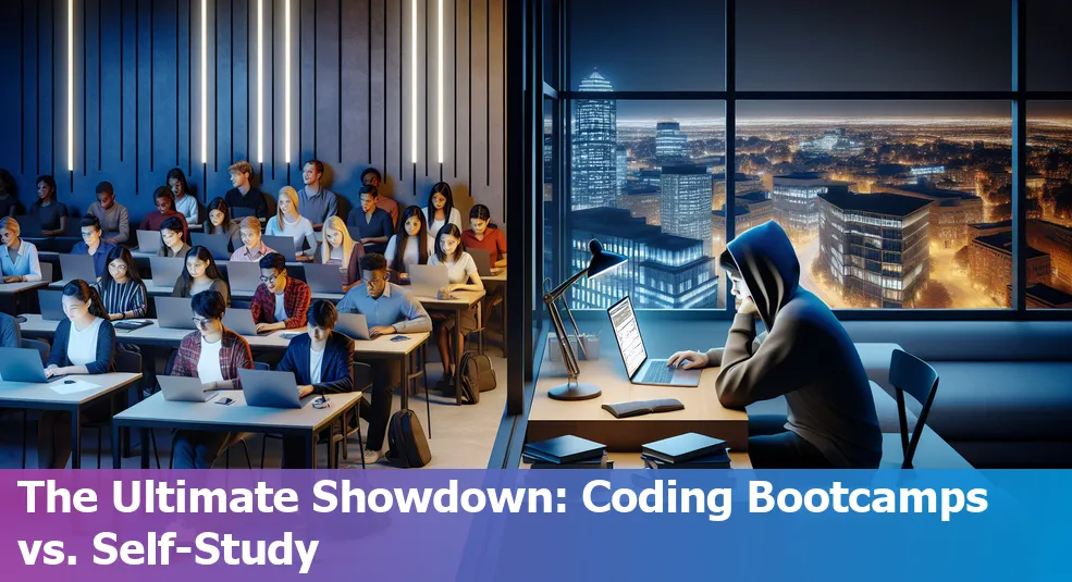 Comparison of coding bootcamps and self-study in Cambridge, Massachusetts, US.