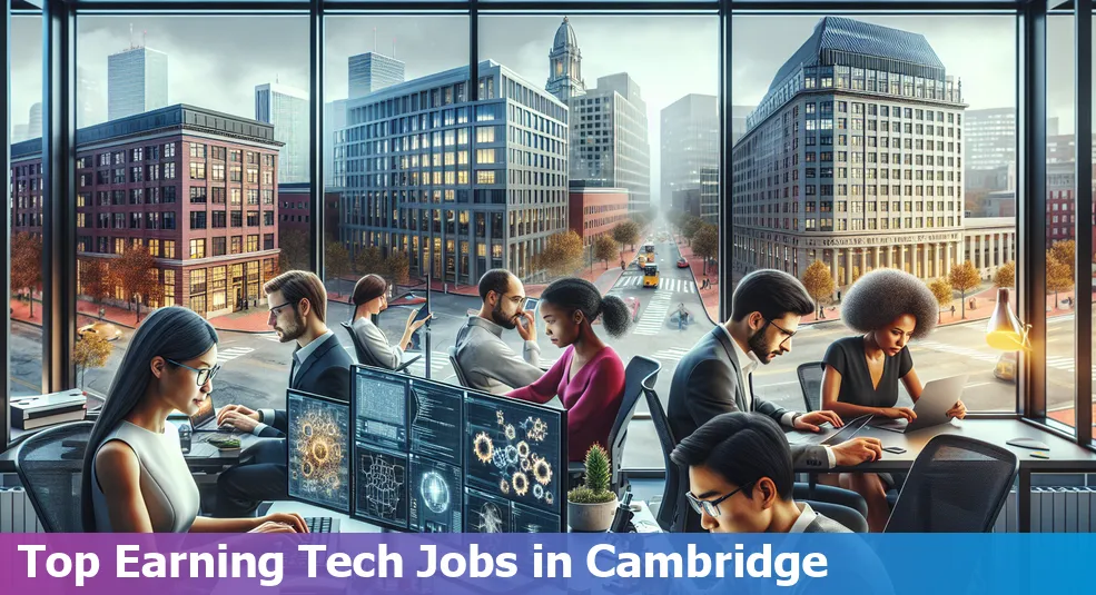 Overview of the highest paying tech companies in Cambridge, Massachusetts, US