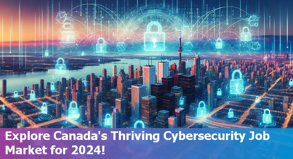 Graph showing cybersecurity job market trends in Canada for 2024