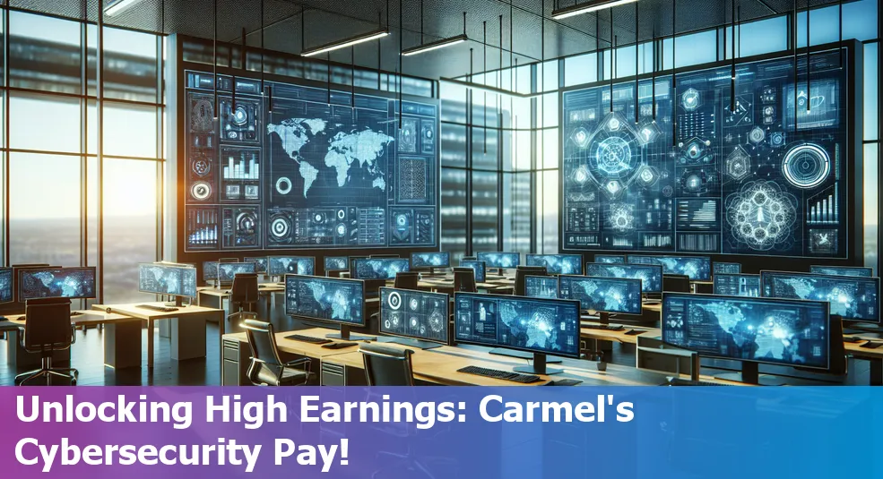 Carmel cybersecurity salaries in Indiana, US - Cybersecurity professionals working on computers