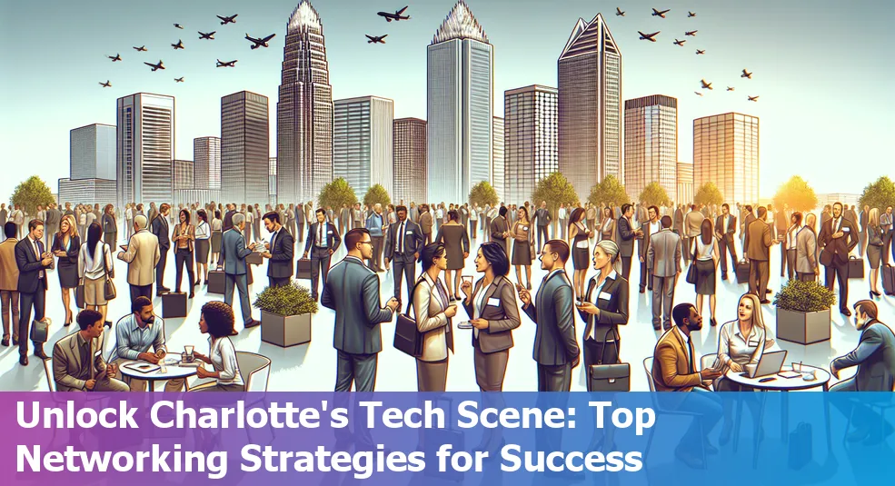 Tech professionals networking in Charlotte, North Carolina