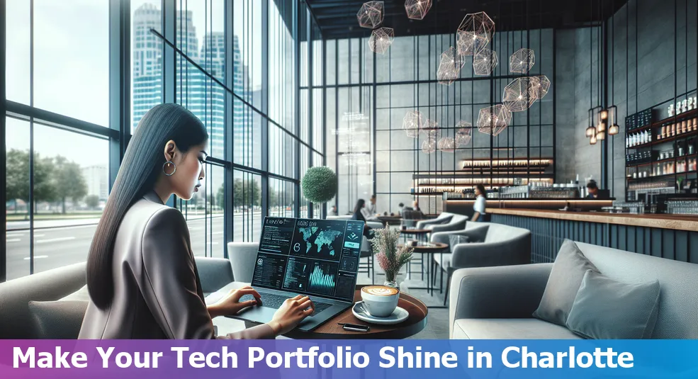 Top 10 Tips for Building a Stand-Out Tech Portfolio in Charlotte, NC - Building a robust tech portfolio with a Charlotte skyline in the background