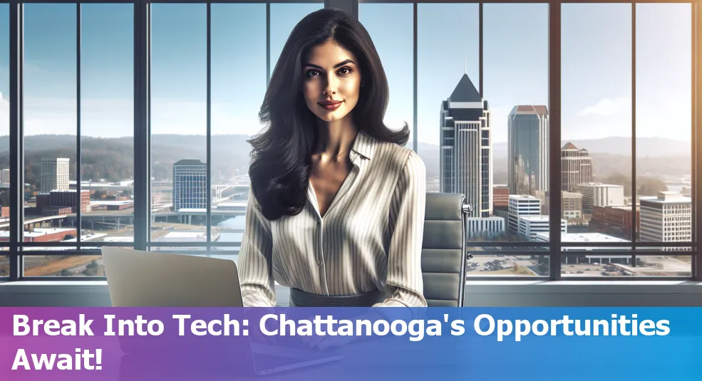 Person transitioning from a non-tech background to a tech job in Chattanooga, Tennessee, US