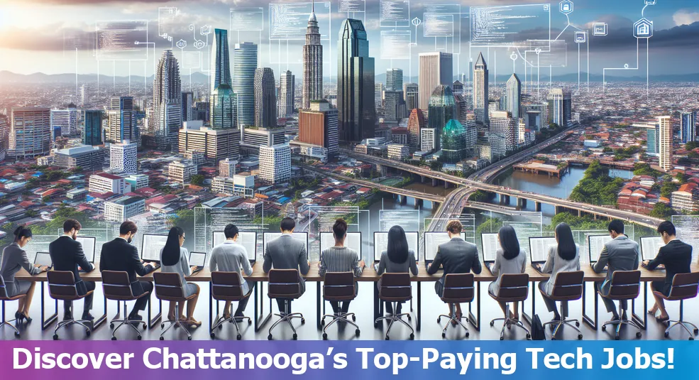 Tech jobs in Chattanooga, skyline of Chattanooga, high-paying tech careers in Tennessee