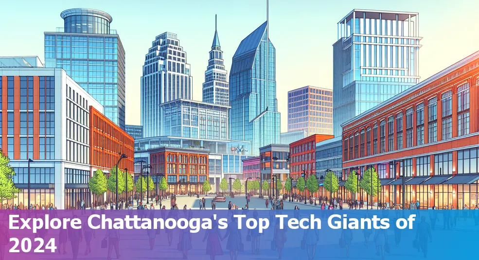 Skyline of Chattanooga, Tennessee highlighting top tech companies of 2024