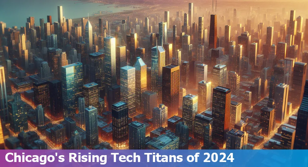 Skyline of Chicago representing the burgeoning tech startup scene in 2024.