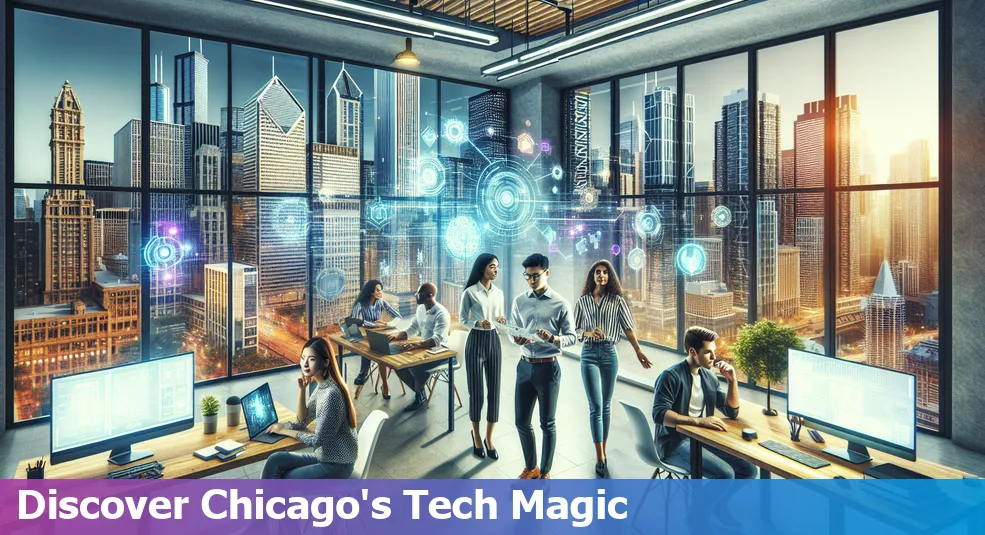 Chicago tech hub startups and success stories in Illinois, US.