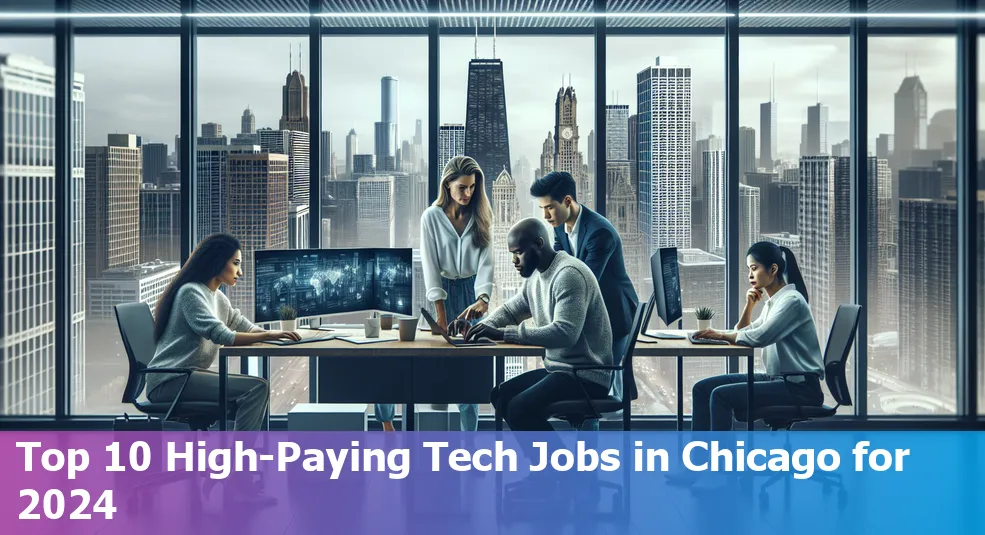 Skyline of Chicago representing tech career opportunities in 2024.