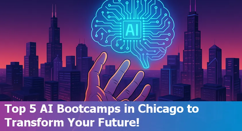 Students collaborating at computers in a Chicago classroom, learning about artificial intelligence at a top-rated bootcamp.