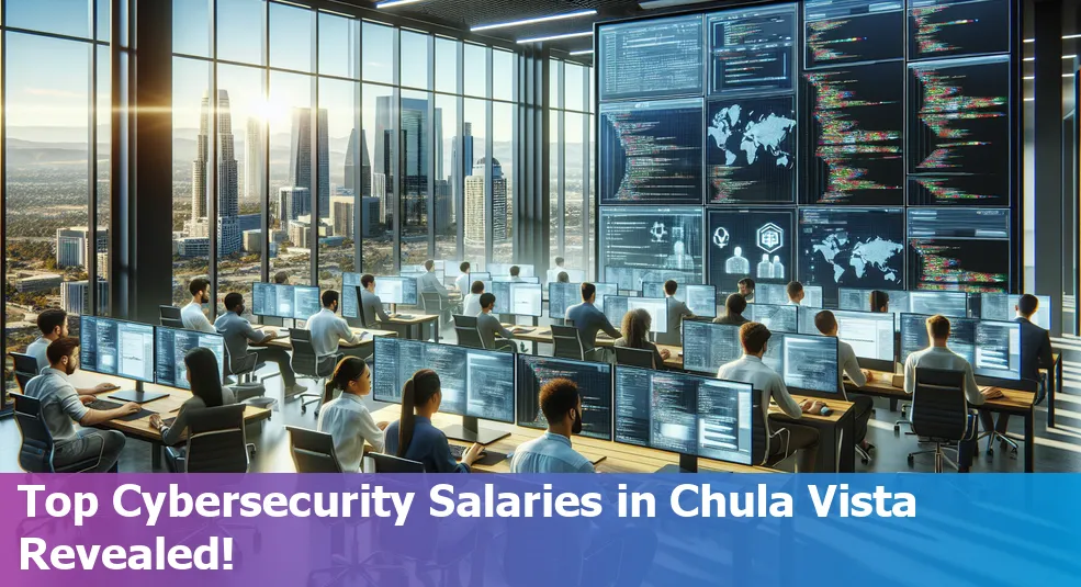 Chula Vista, California cybersecurity salary expectations for various levels.