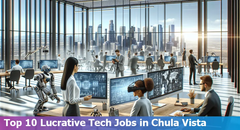 High-paying tech jobs in Chula Vista, California, with salary charts and job descriptions for beginners.