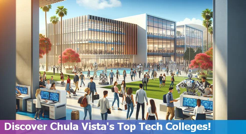 Top 10 best colleges in Chula Vista for tech enthusiasts in 2024 map and logos