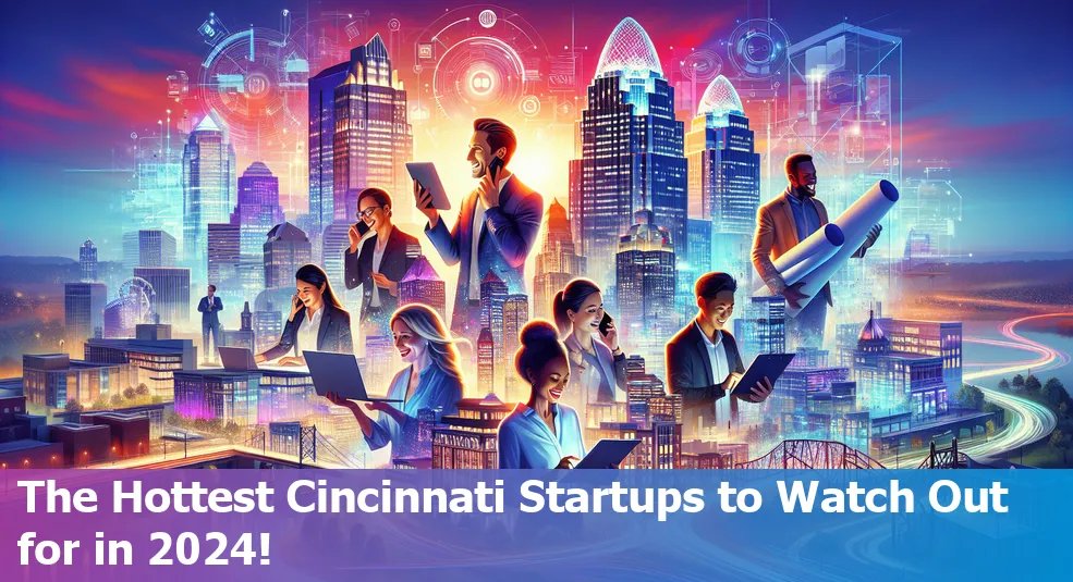 Collage of logos from Cincinnati's top startups in 2024