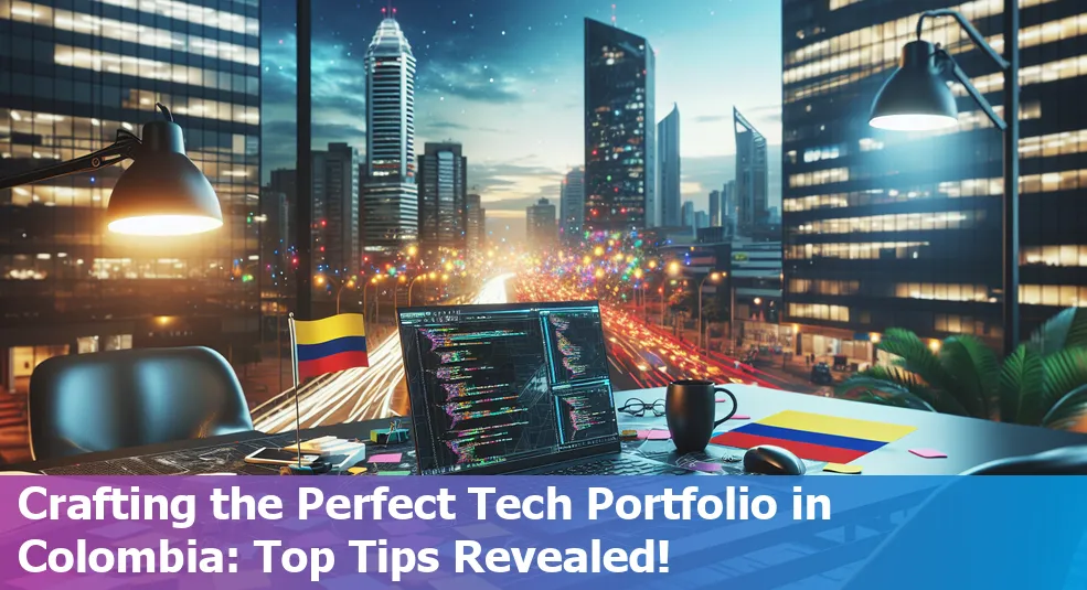 Tech portfolio building tips in Colombia with examples like GitHub and Platzi.