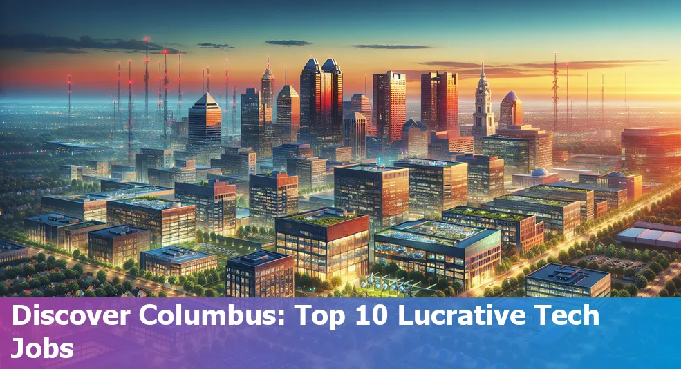 A skyline view of Columbus, Ohio, showcasing the tech industry's growth and opportunities.