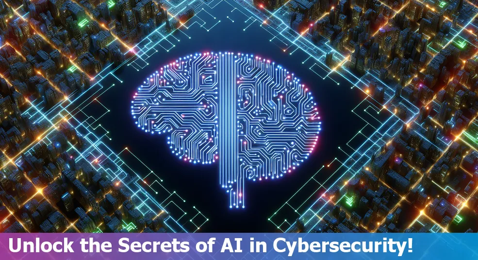 AI and machine learning infographic for cybersecurity tools