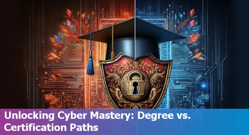 Image representing cybersecurity certification and degree programs