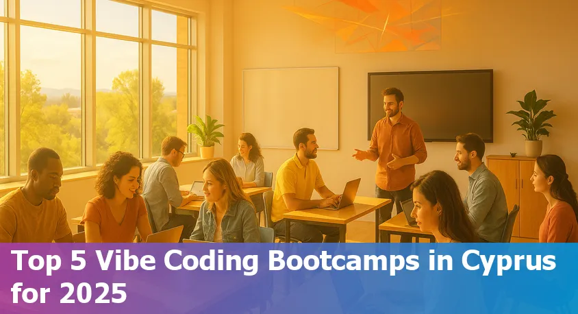Happy students coding and collaborating online, representing the vibrant community of top Cyprus coding bootcamps in 2025.