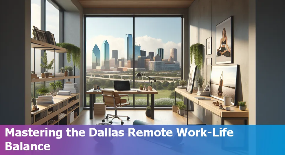 Image showing a remote workplace set-up in Dallas