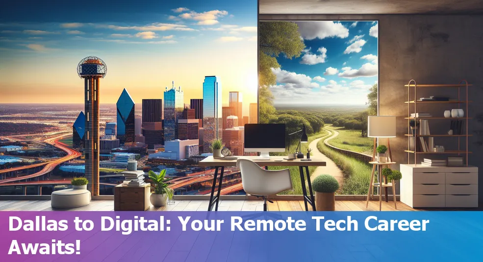 Dallas skyline, representing the growing remote tech career opportunities in the city