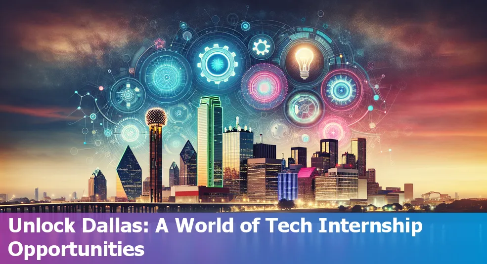 Dallas skyline, representing tech internships available in Dallas