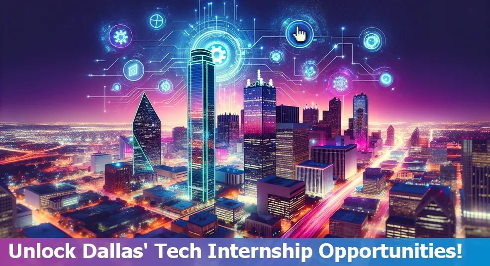 Dallas city skyline, representing the tech internship opportunities in Dallas