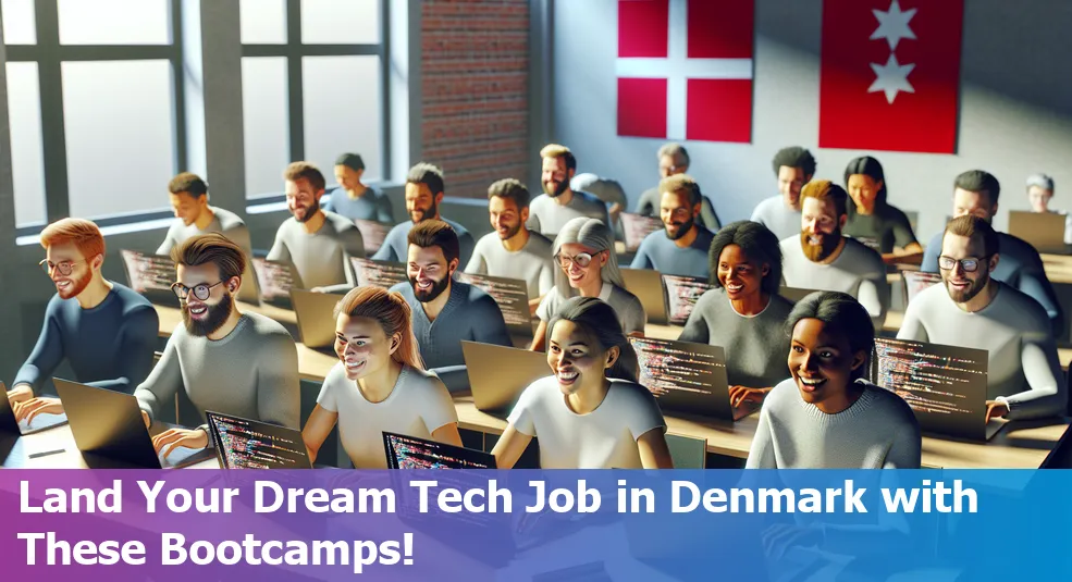 Coding Bootcamps with Job Guarantee in Denmark in 2024 - Laptop and code editor representation