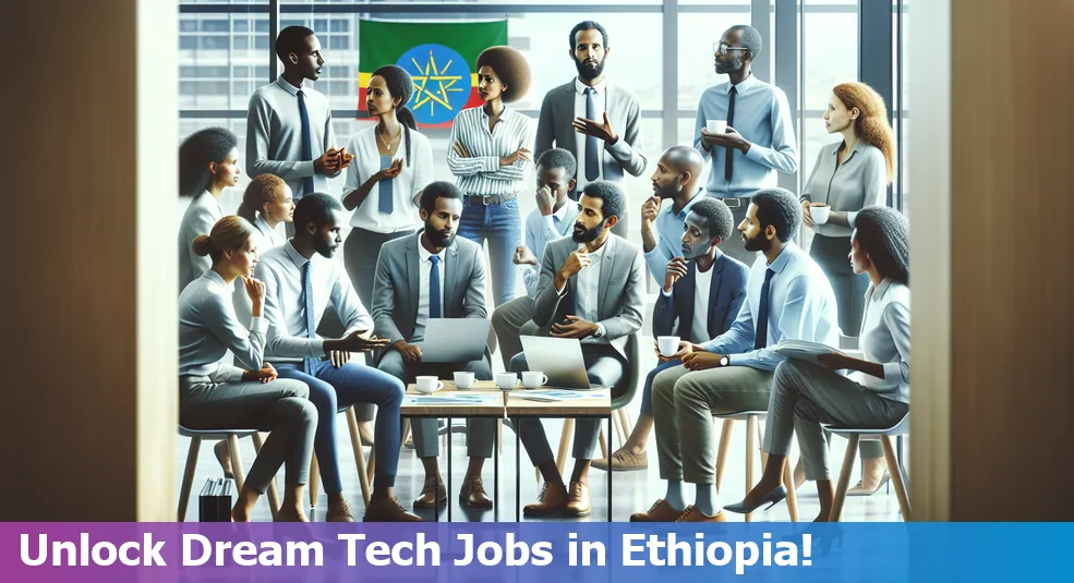 Ethiopian tech professional job hunting strategies laptop