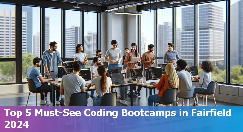 Top 5 Best Coding Bootcamps in Fairfield in 2024 - Coding students in a classroom