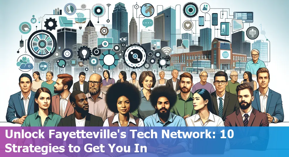 Networking event in Fayetteville, Arkansas tech scene.