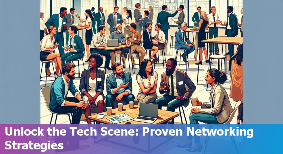 Networking event with professionals in Fayetteville's tech scene.
