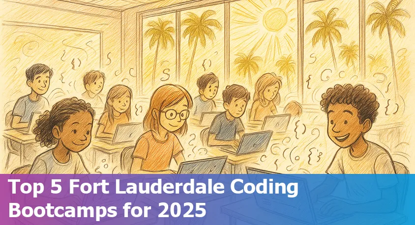 Students coding together at a vibrant bootcamp in Fort Lauderdale, Florida, 2025