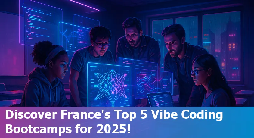 Students in France collaborating at laptops in a vibrant classroom, learning coding with AI-powered tools and modern tech platforms.