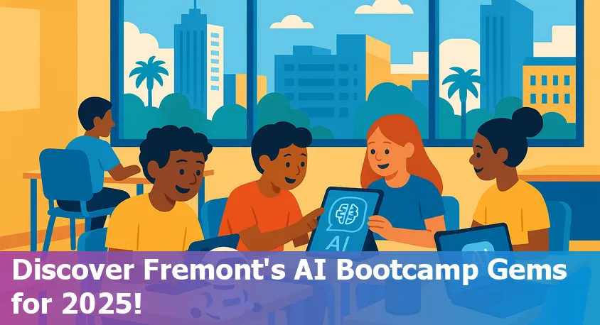 AI bootcamp students collaborating in a classroom in Fremont, CA
