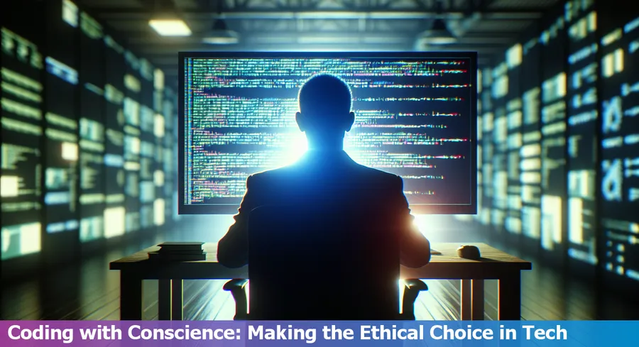 Developer pondering ethical coding decisions