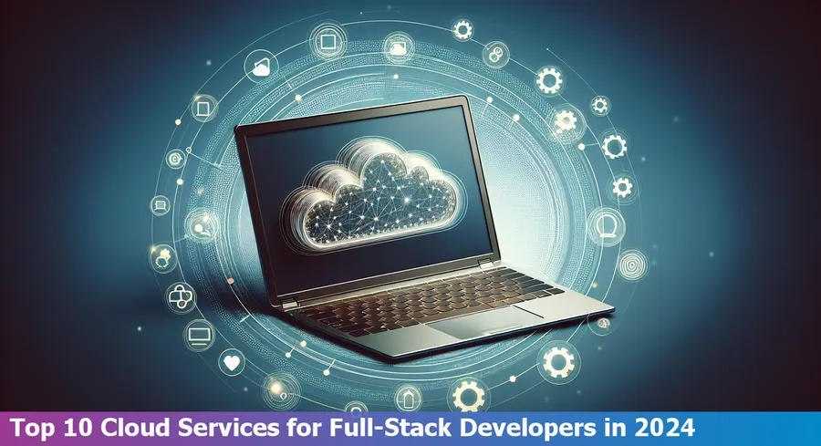 Chart showing top 10 cloud services for full-stack developers in 2024