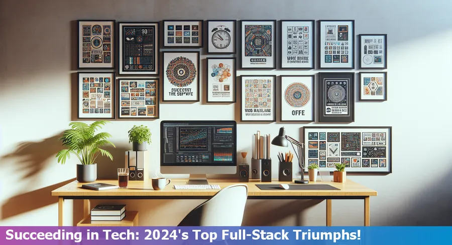 A collage of full-stack developers who made it to the Top 10 Success Stories in 2024