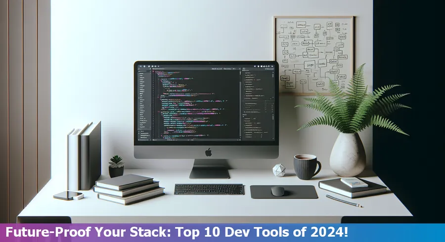 Collage of Top 10 Full-Stack Developer Tools Logos