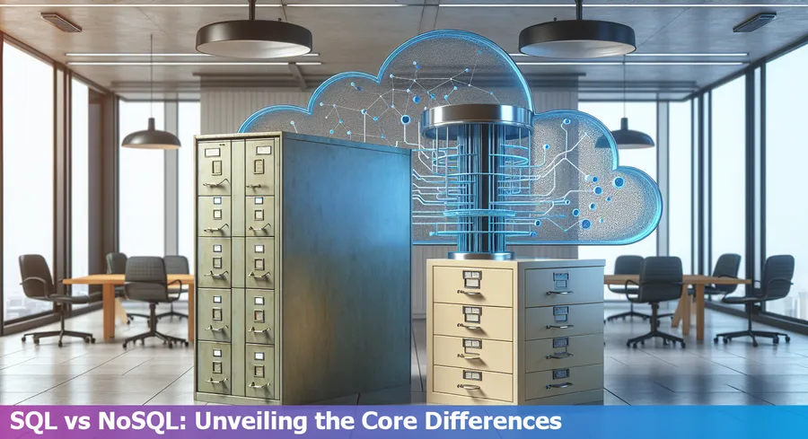 Comparative illustration of SQL and NoSQL databases