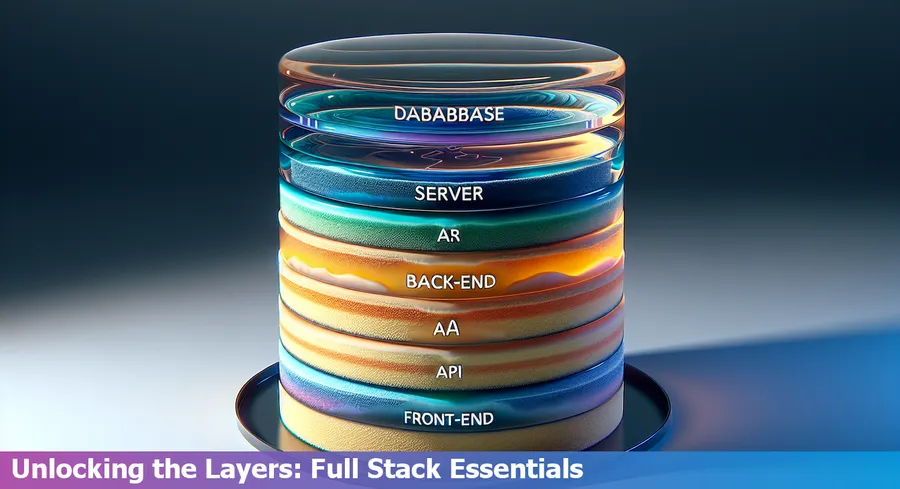 Key Full Stack application components illustration