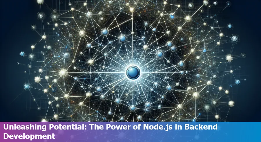 Diagram illustrating Node.js structure in back-end development