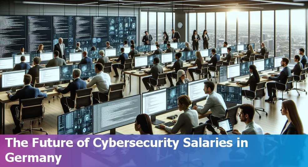 Chart showing cybersecurity salaries in Germany at different career levels